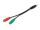 Equip 147943 Audio-Kabel 0,15 m 2 x 3.5mm 3.5mm Schwarz