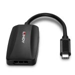 Lindy 43337 Videokabel-Adapter 0,13 m USB Typ-C DisplayPort Schwarz