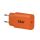 CLUB3D CAC-3023 Ladegerät für Mobilgeräte Smartphone, Universal Orange AC Schnellladung Drinnen