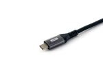 Equip USB 2.0 C auf C 90° abgewinkeltes Kabel, Stecker/Stecker, 1,0 m, 100 W mit Emark-Chip