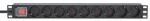 Intellinet 715133 Stromverteilereinheit (PDU) 9 AC-Ausgänge 1U Schwarz