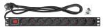 Intellinet 715133 Stromverteilereinheit (PDU) 9 AC-Ausgänge 1U Schwarz