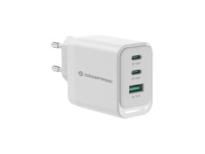 Conceptronic ALTHEA21W65 3-Port 65W GaN USB-PD-Ladegerät, USB-C x 2, USB-A x 1, QC 3.0, PPS, PD 3.0