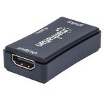 Manhattan 4K HDMI-Repeater, Aktive HDMI-Signalverstärkung, 4K@60Hz, verlängert 4K-Video und Audio auf bis zu 40 m