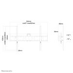 Neomounts LFD-W2640MP TV-Wandhalterung 37-75" - neigbar