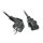 Lindy 30335 Stromkabel Schwarz 2 m Netzstecker Typ F C13-Koppler