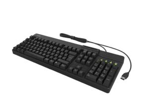 KeySonic KSK-8040U-CR (DE) Full-Size Tastatur mit Smart Cardreader, USB, schwarz