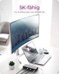 ICY BOX IB-DK2245AC, DisplayLink™, 2x DisplayPort™ oder 2x HDMI® Schnittstelle bis zu 4096x2160@60 Hz