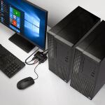 Lindy 42344 Tastatur/Video/Maus (KVM)-Switch Rack-Einbau Schwarz