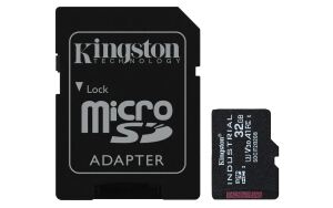 Kingston Technology 32GB microSDHC Industrial C10 A1 pSLC Karte + SD-Adapter
