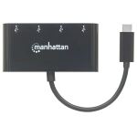 Manhattan USB-C 3.1 Gen 1 Typ C-Hub, 4 USB Typ A-Ports, Stromversorgung über USB