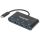Manhattan USB-C 3.1 Gen 1 Typ C-Hub, 4 USB Typ A-Ports, Stromversorgung über USB