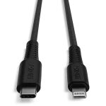 Lindy 31285 Lightning-Kabel 0,5 m Schwarz
