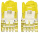 Intellinet Premium Netzwerkkabel, Cat6a, S/FTP, 100% Kupfer, Cat6a-zertifiziert, LS0H, RJ45-Stecker/RJ45-Stecker, 0,5 m, gelb