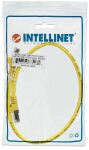 Intellinet Premium Netzwerkkabel, Cat6a, S/FTP, 100% Kupfer, Cat6a-zertifiziert, LS0H, RJ45-Stecker/RJ45-Stecker, 0,5 m, gelb