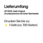 HP 912XL Gelb Original Druckerpatrone mit hoher Reichweite
