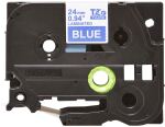 Brother TZE-555 Etiketten erstellendes Band Weiss auf Blau