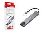 Equip USB-C 8-in-1 Multifunktionaler Adapter, HDMI 4K/30Hz, Gigabit-LAN, USB-A x 2, USB-C x 1, SD/TF, 100W USB PD