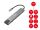 Equip USB-C 8-in-1 Multifunktionaler Adapter, HDMI 4K/30Hz, Gigabit-LAN, USB-A x 2, USB-C x 1, SD/TF, 100W USB PD