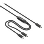 Manhattan 355810 USB Kabel 2 m USB C 2 x USB C 100 W Schwarz