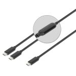 Manhattan 355810 USB Kabel 2 m USB C 2 x USB C 100 W Schwarz