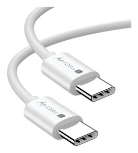 Techly ICOC-MU4-40G240W1 USB Kabel USB4 Gen 3x2 1 m USB C 40 Gbit/s 240 W Weiß