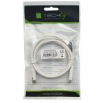 Techly ICOC-MU4-40G240W1 USB Kabel USB4 Gen 3x2 1 m USB C 40 Gbit/s 240 W Weiß