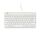 R-Go Tools Ergonomische Tastatur R-Go Compact Break, kompakte Tastatur mit Pausensoftware, QWERTZ (DE), Kabelgebunden, Weiß