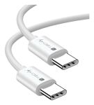Techly ICOC-MU4-20G240W2 USB Kabel USB4 Gen 2x2 2 m USB C 20 Gbit/s 240 W Weiß