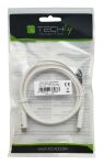 Techly ICOC-MU4-20G240W2 USB Kabel USB4 Gen 2x2 2 m USB C 20 Gbit/s 240 W Weiß