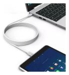Techly ICOC-MU4-20G240W2 USB Kabel USB4 Gen 2x2 2 m USB C 20 Gbit/s 240 W Weiß