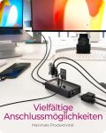 ICY BOX IB-DK4072M-CU31, 10 in 1 DockingStation mit Slot für M.2 NVME SSD Slot, Host USB 3.2 Gen 2 Type-C+A 10 Gbit/s