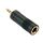 Lindy 35621 Kabeladapter 3.5mm 6.3mm Schwarz