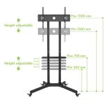 Techly ICA-TR6 TV-Halterung 165,1 cm (65") Schwarz