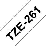 Brother TZE-261 Etiketten erstellendes Band Schwarz auf...