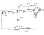 Equip 17"-32" Economy-Monitor/LCD-Tischfußhalterung