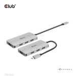 CLUB3D 4-Port USB-A Hub for USB-C – 10Gbps Fast Transfer