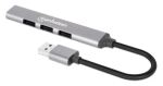 Manhattan 168427 Schnittstellen-Hub USB 3.2 Gen 1 (3.1 Gen 1) Type-A 5000 Mbit/s Grau