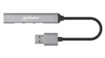 Manhattan 168427 Schnittstellen-Hub USB 3.2 Gen 1 (3.1 Gen 1) Type-A 5000 Mbit/s Grau
