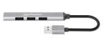 Manhattan 168427 Schnittstellen-Hub USB 3.2 Gen 1 (3.1 Gen 1) Type-A 5000 Mbit/s Grau