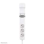Neomounts DS22-840WH6 Tischsteckdose mit Klemme und USB-C- und USB-A-Anschlüssen - Schnellladung