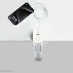 Neomounts DS22-840WH6 Tischsteckdose mit Klemme und USB-C- und USB-A-Anschlüssen - Schnellladung