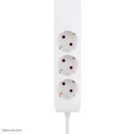 Neomounts DS22-840WH6 Tischsteckdose mit Klemme und USB-C- und USB-A-Anschlüssen - Schnellladung