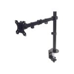 Manhattan Tischhalterung mit Monitorarm für ein Display, Für ein Display von 13" bis 32" und bis zu 8 kg, zweifach schwenkbar, schwarz