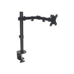 Manhattan Tischhalterung mit Monitorarm für ein Display, Für ein Display von 13" bis 32" und bis zu 8 kg, zweifach schwenkbar, schwarz