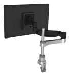 R-Go Tools Monitorarm R-Go Caparo, verstellbarer Einzelmonitorarm mit Gasfeder, 100% Zirkular, 3-9 kg Tragkraft, schwarz