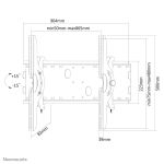 Neomounts PLASMA-W200 TV-Wandhalterung 37-85" - neigbar