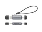 Conceptronic BIAN05G 2-in-1 Dual Plug Kartenleser USB 3.0, SD/MicroSD 3.0, UHS-I