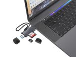 Conceptronic BIAN05G 2-in-1 Dual Plug Kartenleser USB 3.0, SD/MicroSD 3.0, UHS-I