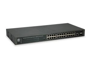 LevelOne GEP-2652 Netzwerk-Switch Managed L2 Gigabit Ethernet (10/100/1000) Power over Ethernet (PoE) Grau